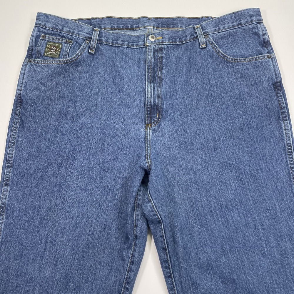 Cinch Jeans Men's Size 44x32 (44x31) Green Label Medium Wash Work Pants Denim